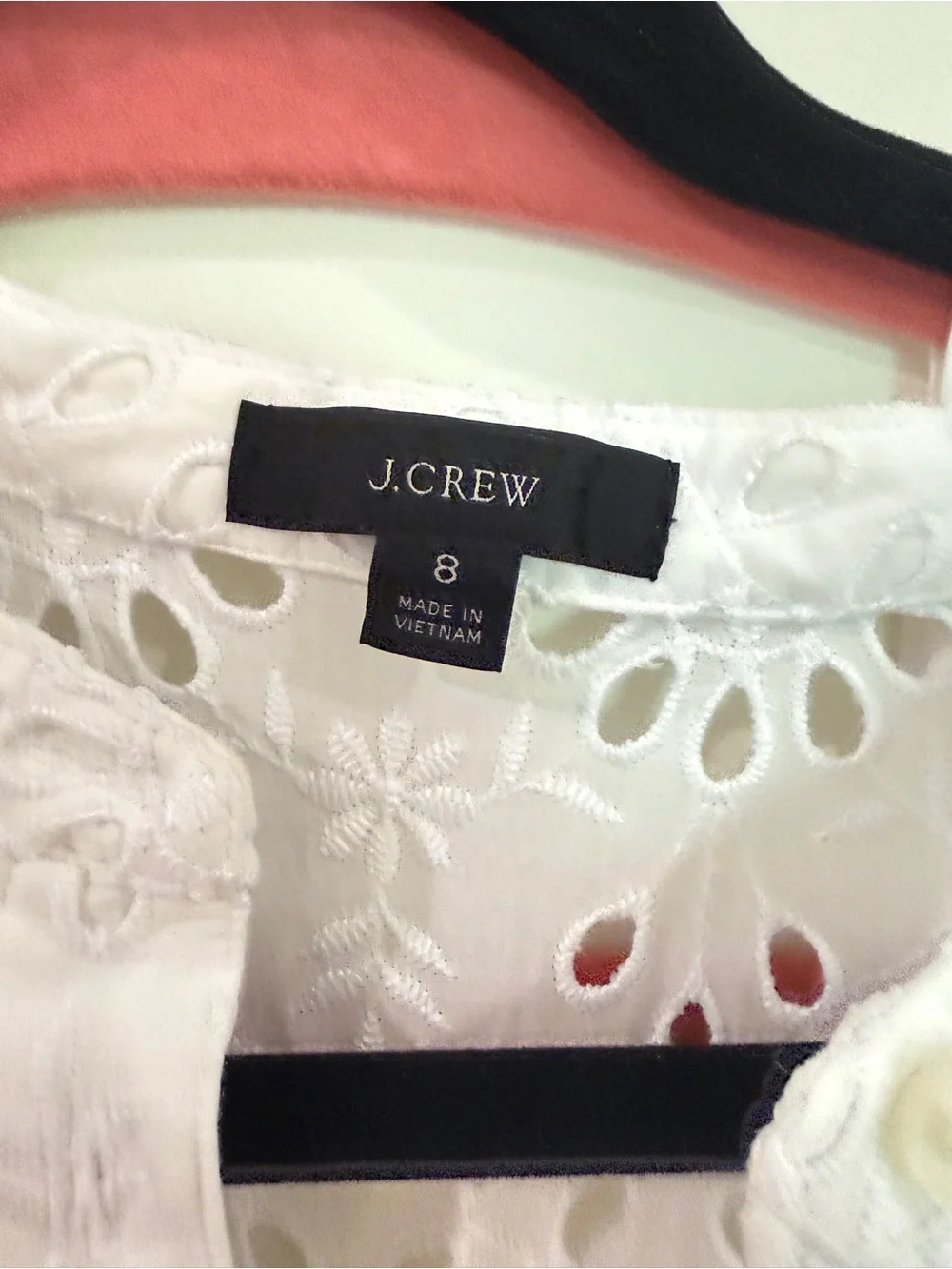 JCrew White Eyelet Floral Dress